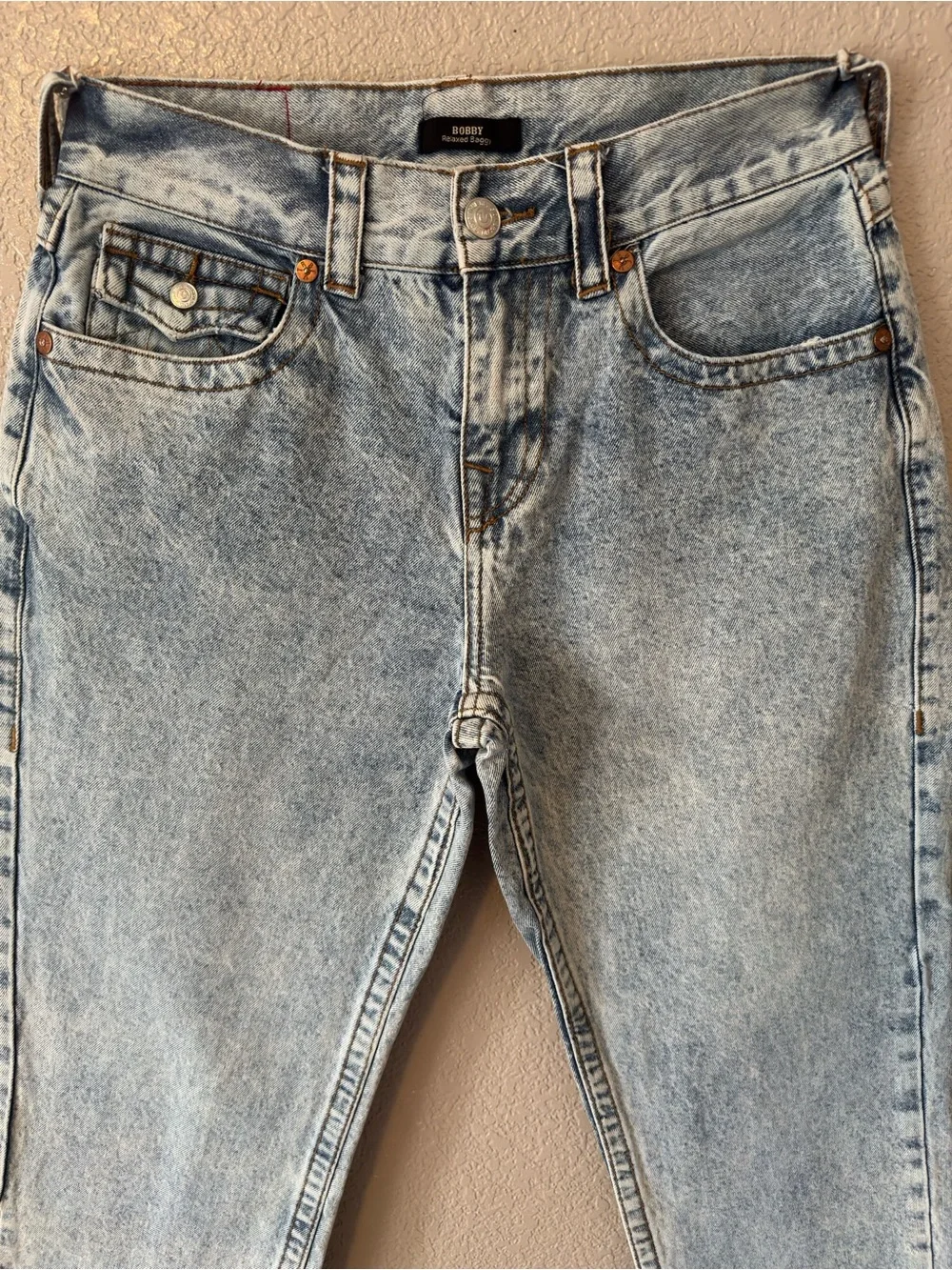 True Religion Light Blue High-Rise Denim Jeans